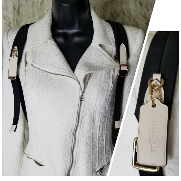 COACH 2P SIGNATURE EMBOSSED BACKPACK XL WRISTLET - Picture 7 of 12